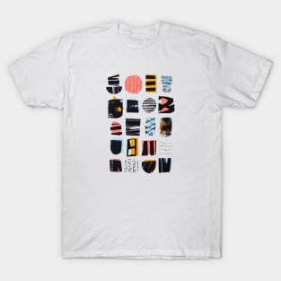 Abstract Typografy T-Shirt